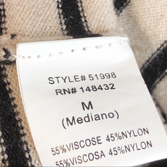 Staccato Color Blocked Stripe Open Front Cardigan Sweater - Picture 10 of 14